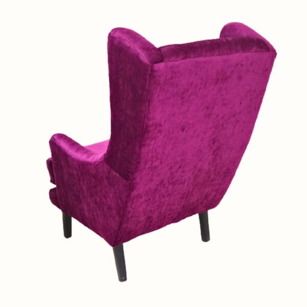 Classic Wingback Accent Chair with Tufted Backrest - Image 3