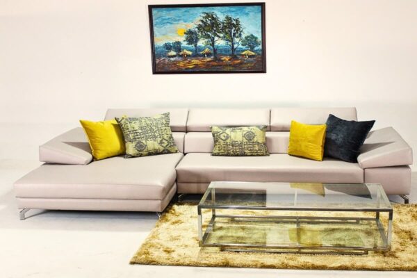 Luxury L-Shaped Leather Sectional - Image 4