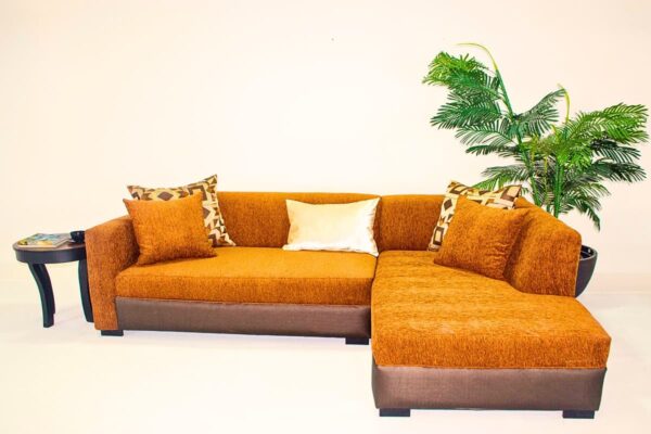 l-shaped chenille sofa
