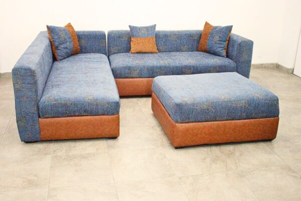 Chenille L-Shape Sofa - Image 2