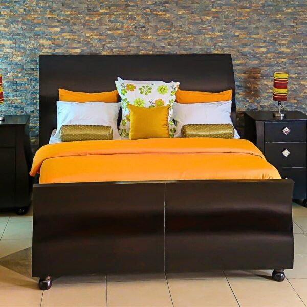 all wood mahogany bed by cmc interiors