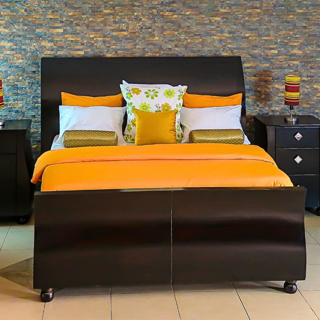 all wood mahogany bed by cmc interiors