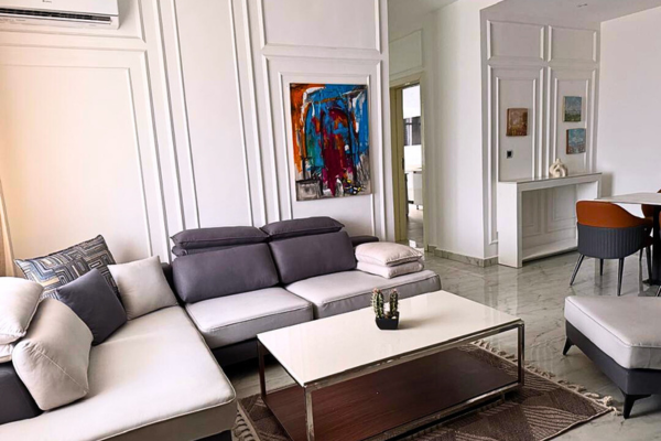 shortlet apartment living room in nigeria